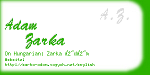 adam zarka business card